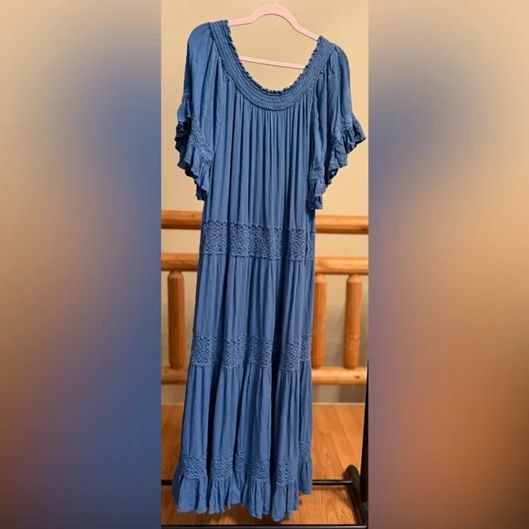 Free People “Dream On” Maxi Dress – Blue – Size XS - Picture 3 of 9